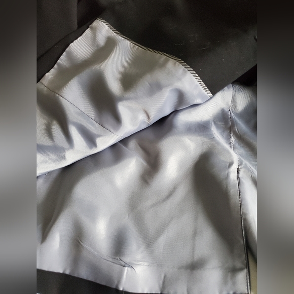 Calvin Klein Women's Black 2 Button Lux Blazer Lined Size 14W - Picture 11 of 12